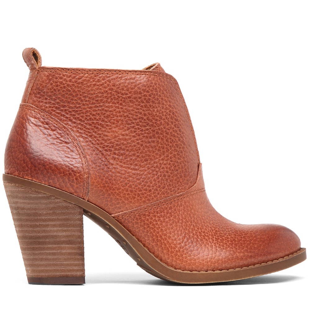 NIB LUCKY BRAND ANKLE BOOT EHLLEN TOFFEE CORNELIAN - Picture 3 of 6